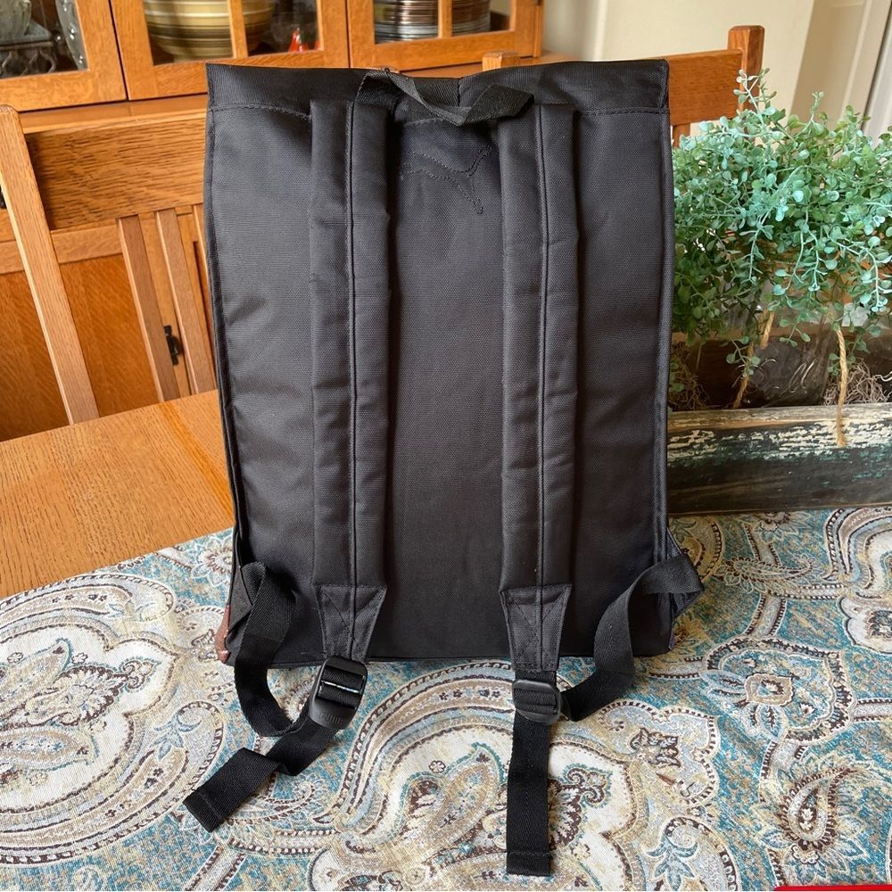 Puma Commuter Fold Backpack Top Close Black and Multicolor Rainbow Holographic - Picture 5 of 15